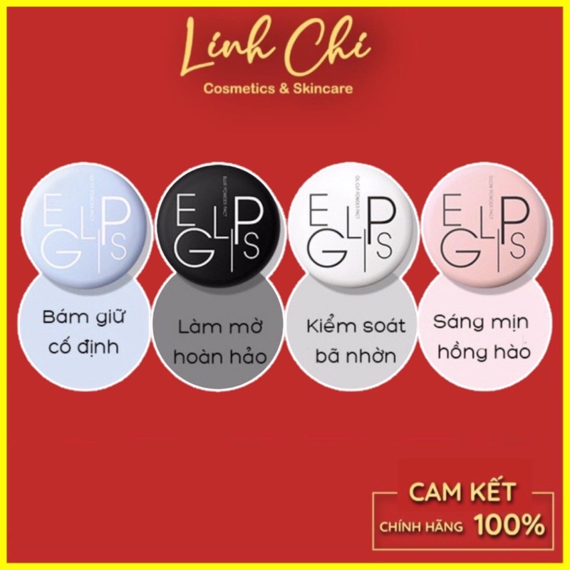 Phấn Nén Phủ Bột EGLIPS / Phấn ABOUT TONE Powder Pact siêu mịn kiềm dầu lâu trôi