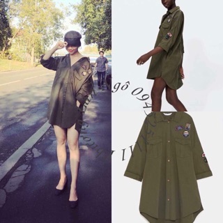 #zara váy sơ mi sticker