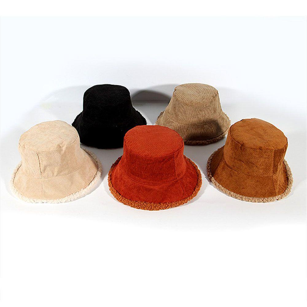 Mũ Bucket Nhung Lông Thời Trang Mùa Thu Đông Ấm Áp