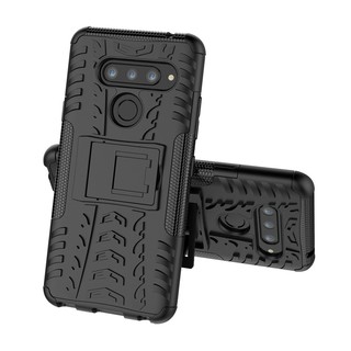 Case for LG V40 Kickstand Dual Armor with Stand Holder Shell