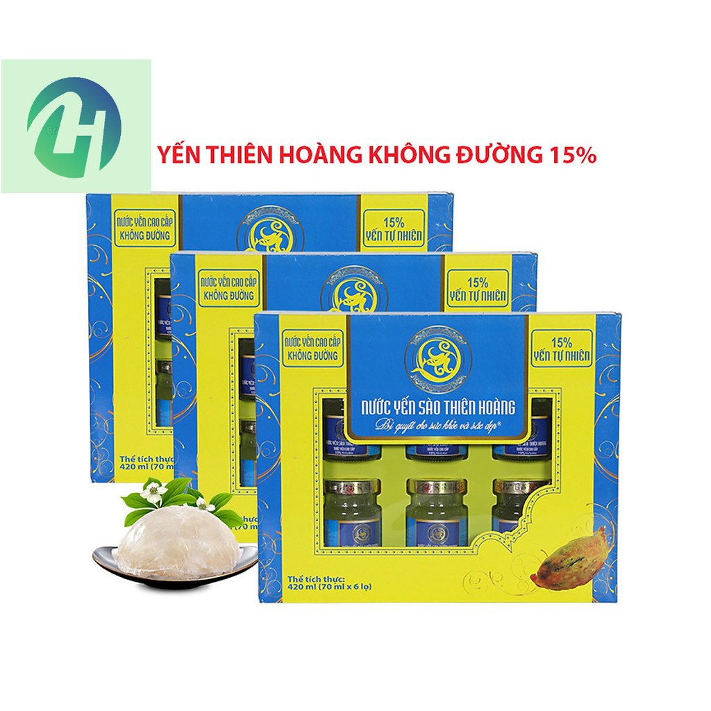 Yến sào Thiên Hoàng không đường 15% yến tổ cao cấp cho người tiểu đường