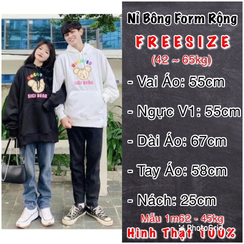 Áo Hoodie Nam Nữ Nỉ Bông Hàng QC Dày Dặn Đẹp Áo Khoác Nỉ Đôi Form Rộng Hàng Unisex HOODIE UNCOVER - AK3399 | BigBuy360 - bigbuy360.vn