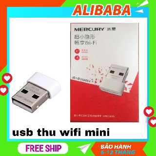 USB Wifi thu sóng mini không dây Mercury, máy thu sóng đa năng tốc độ 150Mbps