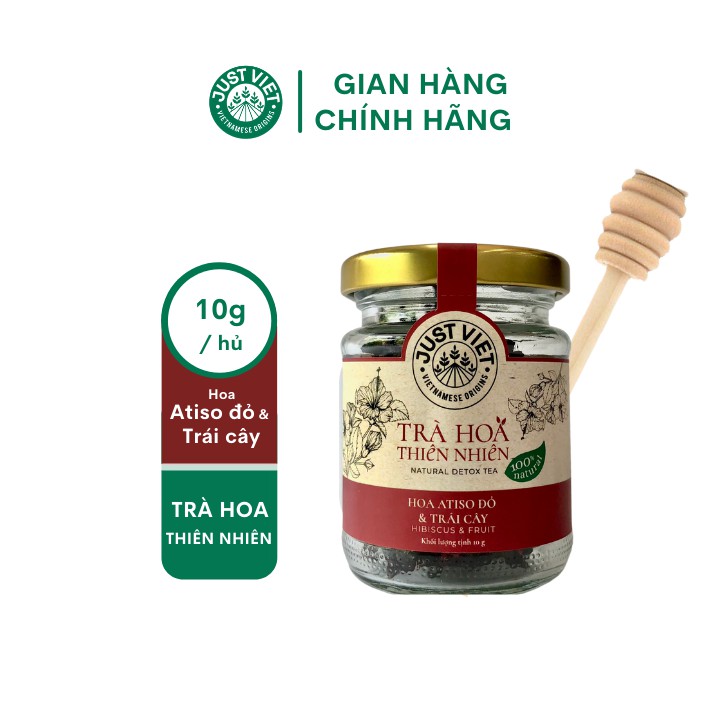 [COMBO TRÀ HOA + CÂY KHUẤY MẬT] - TRÀ HOA THIÊN NHIÊN DETOX JUST VIET