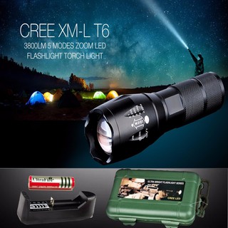 Đèn pin siêu sáng , Đèn led siêu sáng, Đèn pin sạc siêu sáng XML-T6  (Loại Tốt)