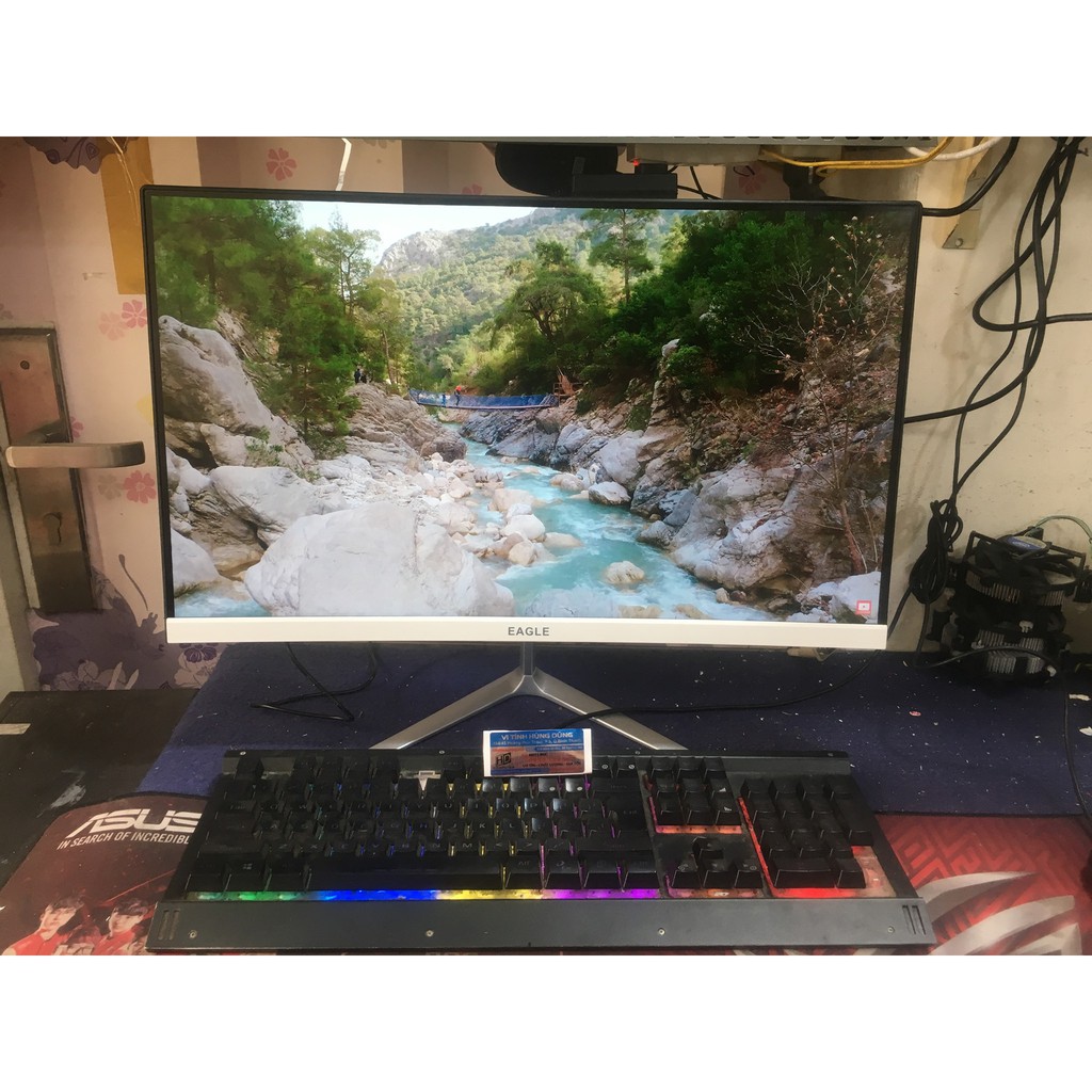 Màn hình máy tính để bàn, màn hình cong, màn hình 24 inch, 75hz, màn hình Q24 Forest Angle, Hugon, Samsung