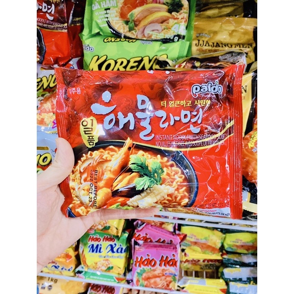 MÌ CAY HẢI SẢN/HWA RAMYUN PALDO 120G