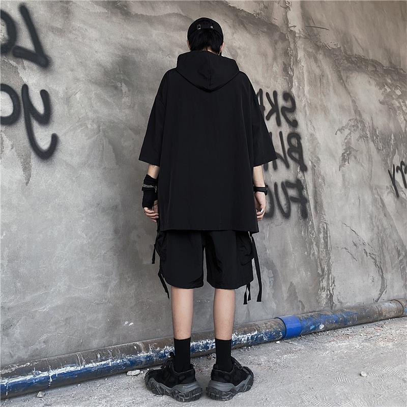 Set áo và quần ngắn ống rộng thời trang mùa hè năng động cho nam