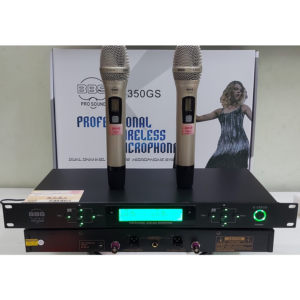 Micro cao cấp BBS E350-GS micro không dây karaoke 2021