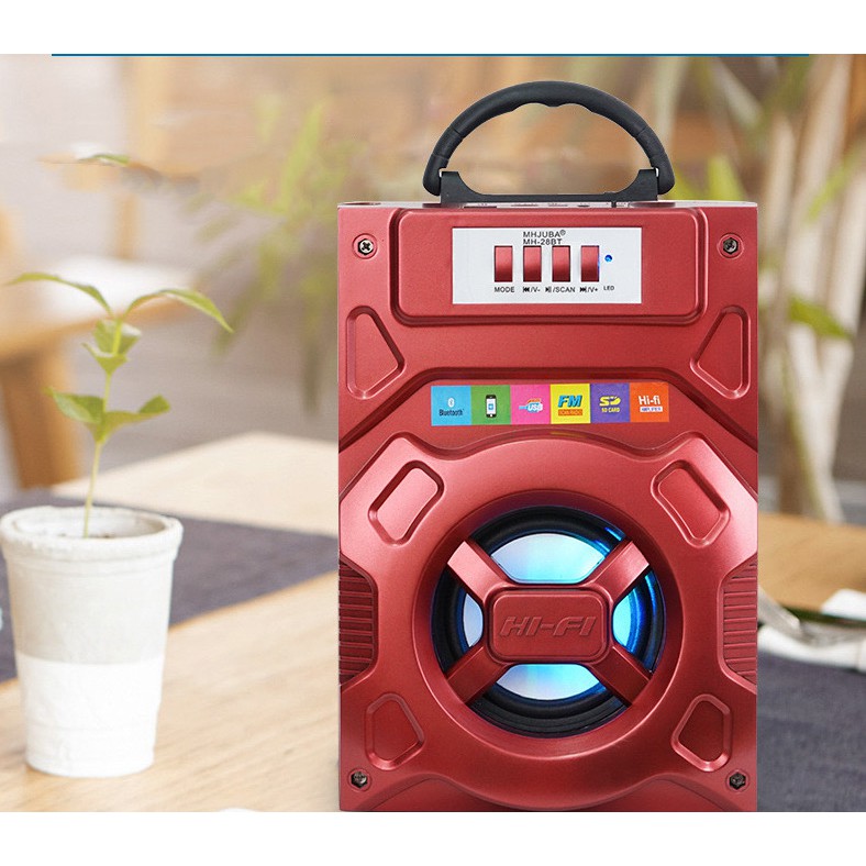 Loa kéo mini di động hát karaoke siêu hay Q-10 kết nối bluetooth loại tốt + Tặng kèm micro