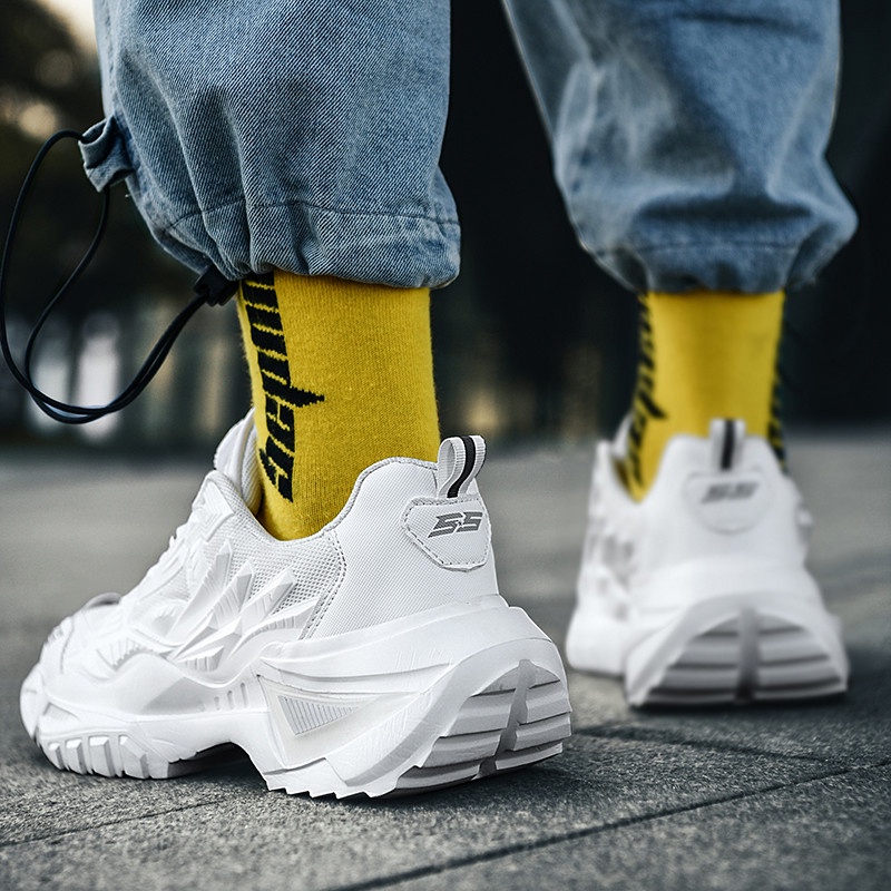 Giày Sneaker Đế Dày Tăng Chiều Cao Phong Cách Trung Hoa Hợp Thời Trang Cho Nam