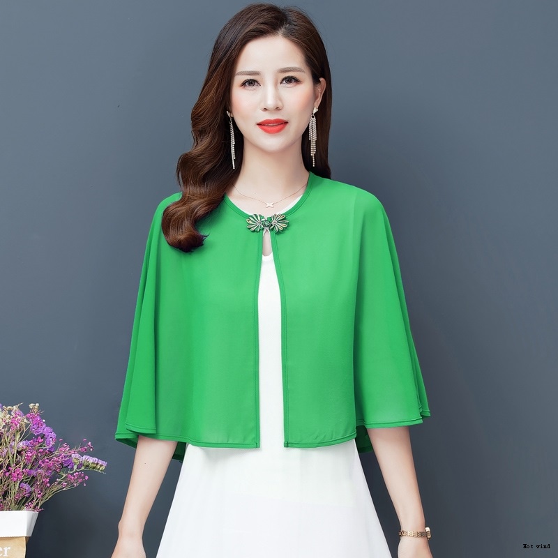 Áo Khoác Voan Ngắn Màu Đen Dễ Phối Đồ Hợp Thời Trang Hè 2020 Cho Nữ | BigBuy360 - bigbuy360.vn