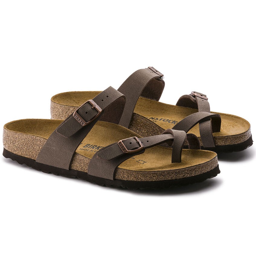 Dép Quai Ngang Nam Birkenstock Mayari Birko-Flor 71061 Màu Nâu Mocha