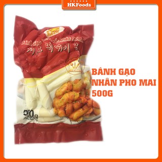 BÁNH GẠO TOKBOKKI NHÂN PHO MAI HÀN QUỐC GÓI 500G