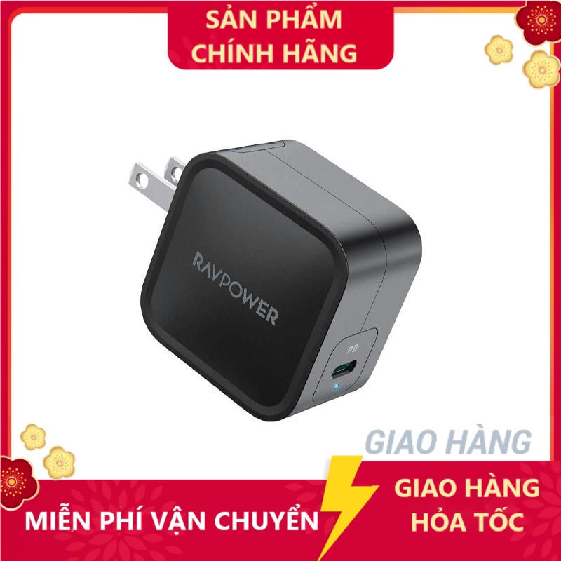Củ Sạc Ravpower RP-PC112 - 1cổng Usb-c 61W PD 3.0 - Công Nghệ GaN - ACSTORE247