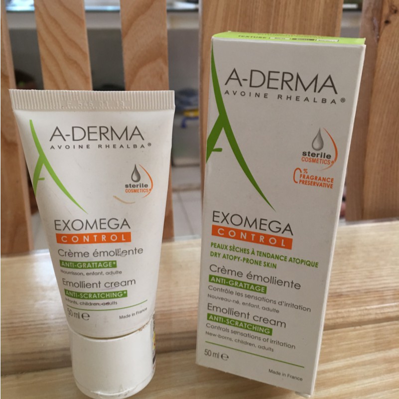 A-Derma Exomega Control Emollient Cream Anti-Scratching - Kem Dưỡng Giảm Ngay Kích Ứng Da 50ml
