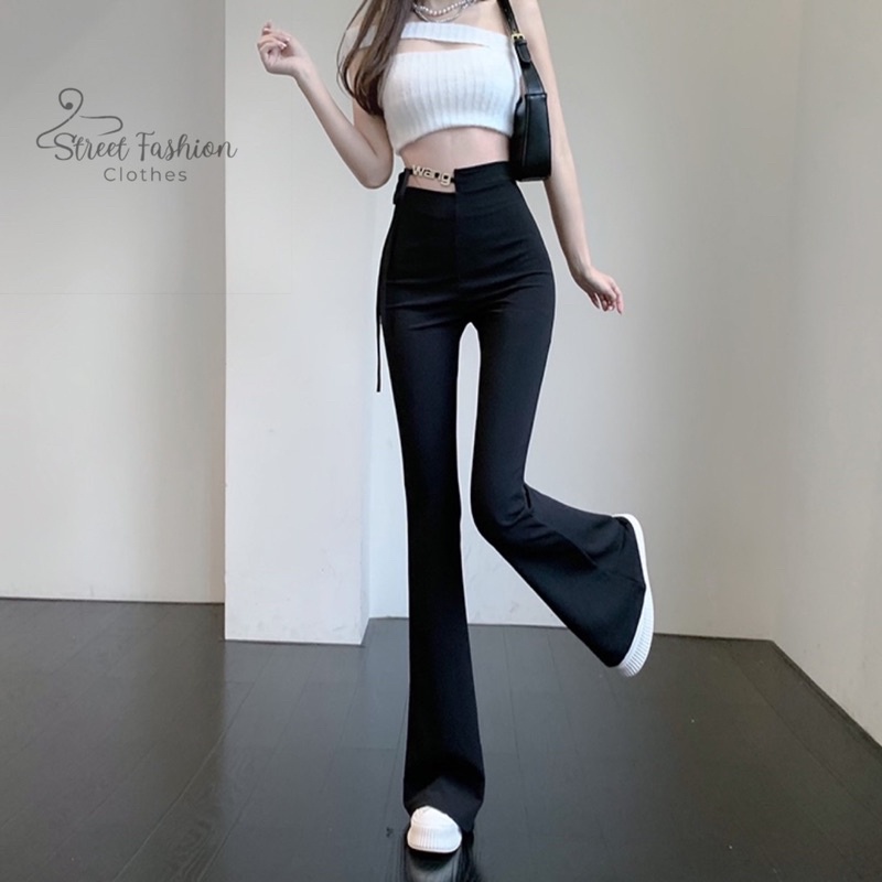 Quần ống loe W.ang trending hách dáng, hách eo