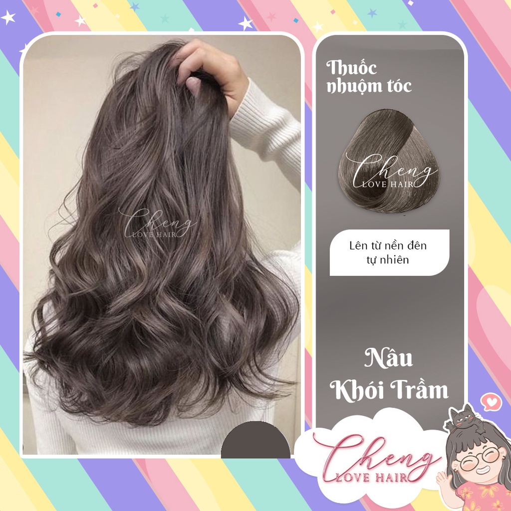 Thuốc Nhuộm Tóc Màu NÂU KHÓI TRẦM Không Tẩy| Chenglovehair, Chenglovehairs