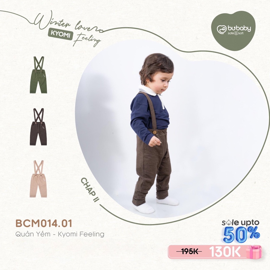 Quần yếm cho bé hãng Bu baby
