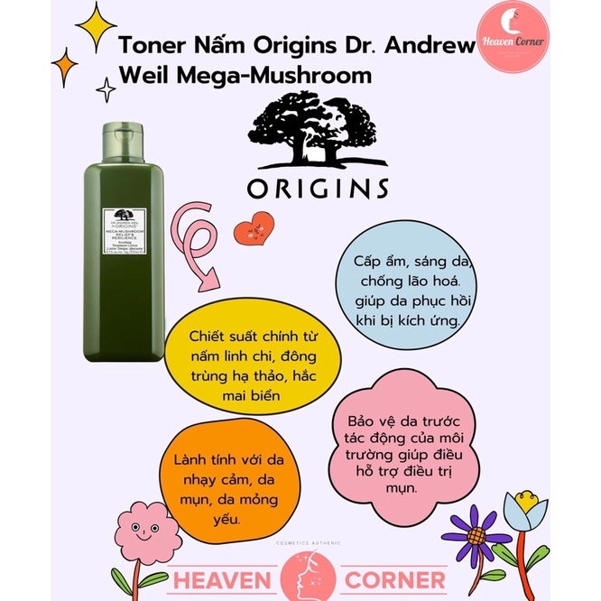 Toner Nấm Origins Dr. Andrew 200ML