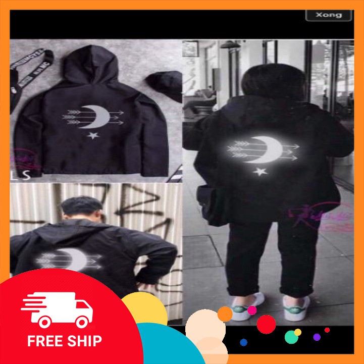 𝗡𝗘𝗪 𝗔𝗥𝗥𝗜𝗩𝗔𝗟 VIDEO Hình thật + Áo khoác dù phản quang mặt trăng