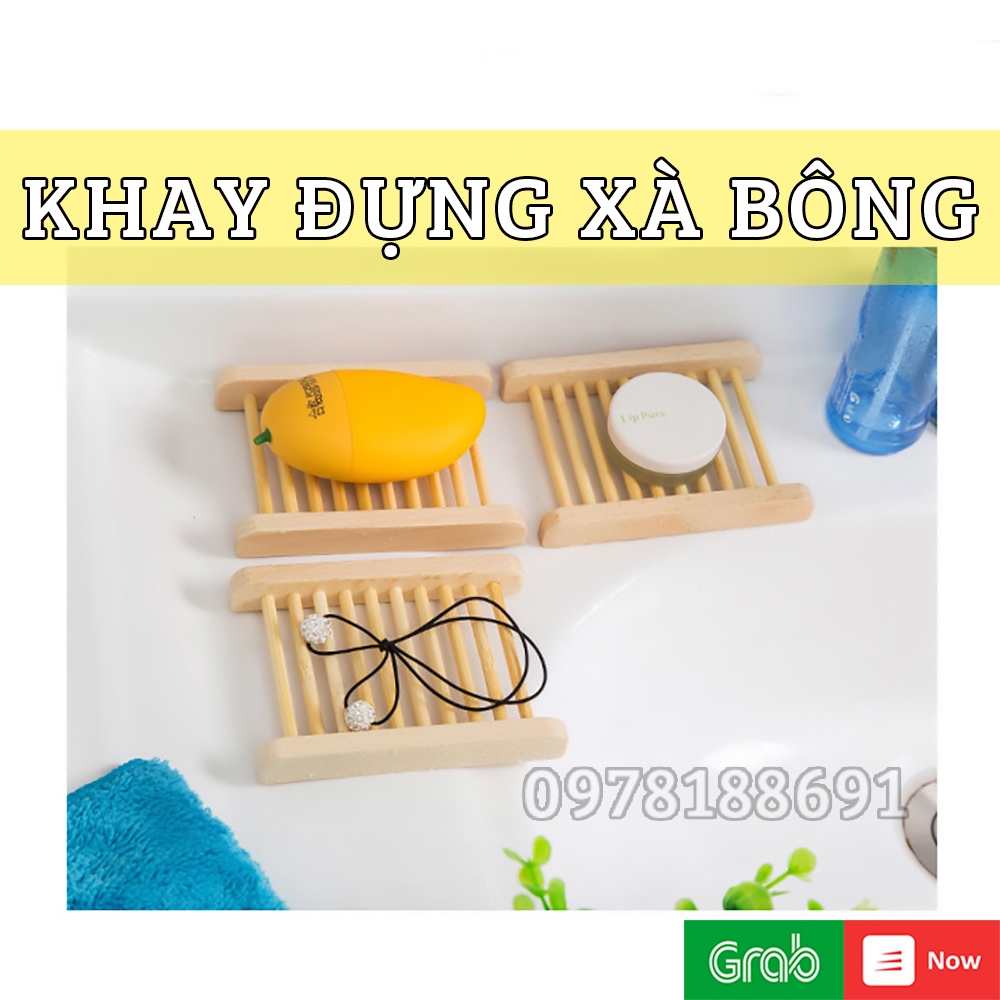 Giá Đựng Xà Bông Bằng Gỗ/ Khay Đựng Xà Phòng Nhà Tắm