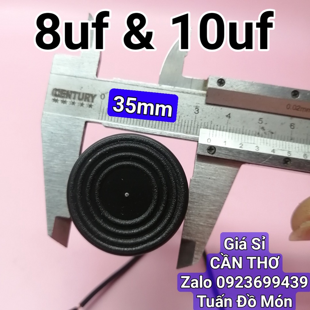 Tụ máy bơm 450VAC 8uf, 10uf, 15uf, 20uf hàng loại tốt