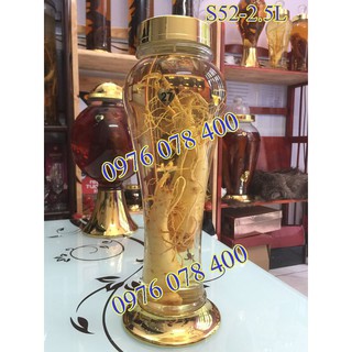 [ CHÍNH HÃNG ] Bình Ngâm Rượu Hàn Quốc 2.5 Lít , Bình Thuỷ Tinh Yongcheon, BHQ-S52