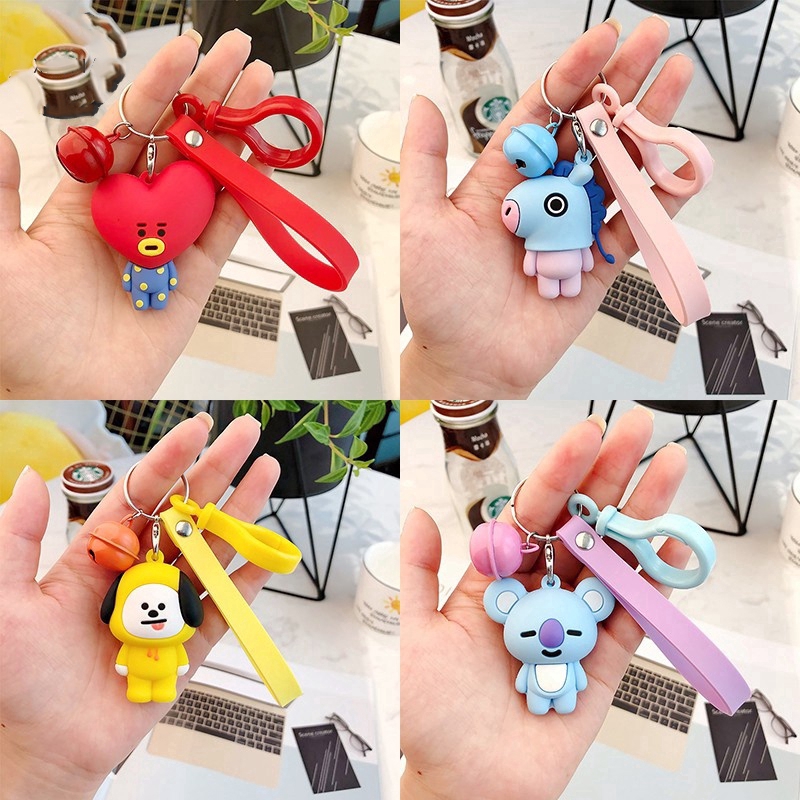 Móc chìa khóa hình hoạt hình đáng yêu BTS BT21