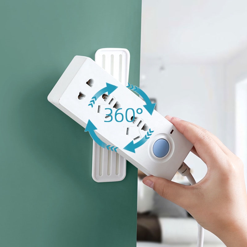 Giá Dán Tường Để Ổ Cắm Điện Xoay 360 Độ POWER