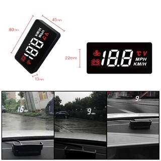Car Hud Head Up Display Obd2 Gps Speed Display Speed Warning Device