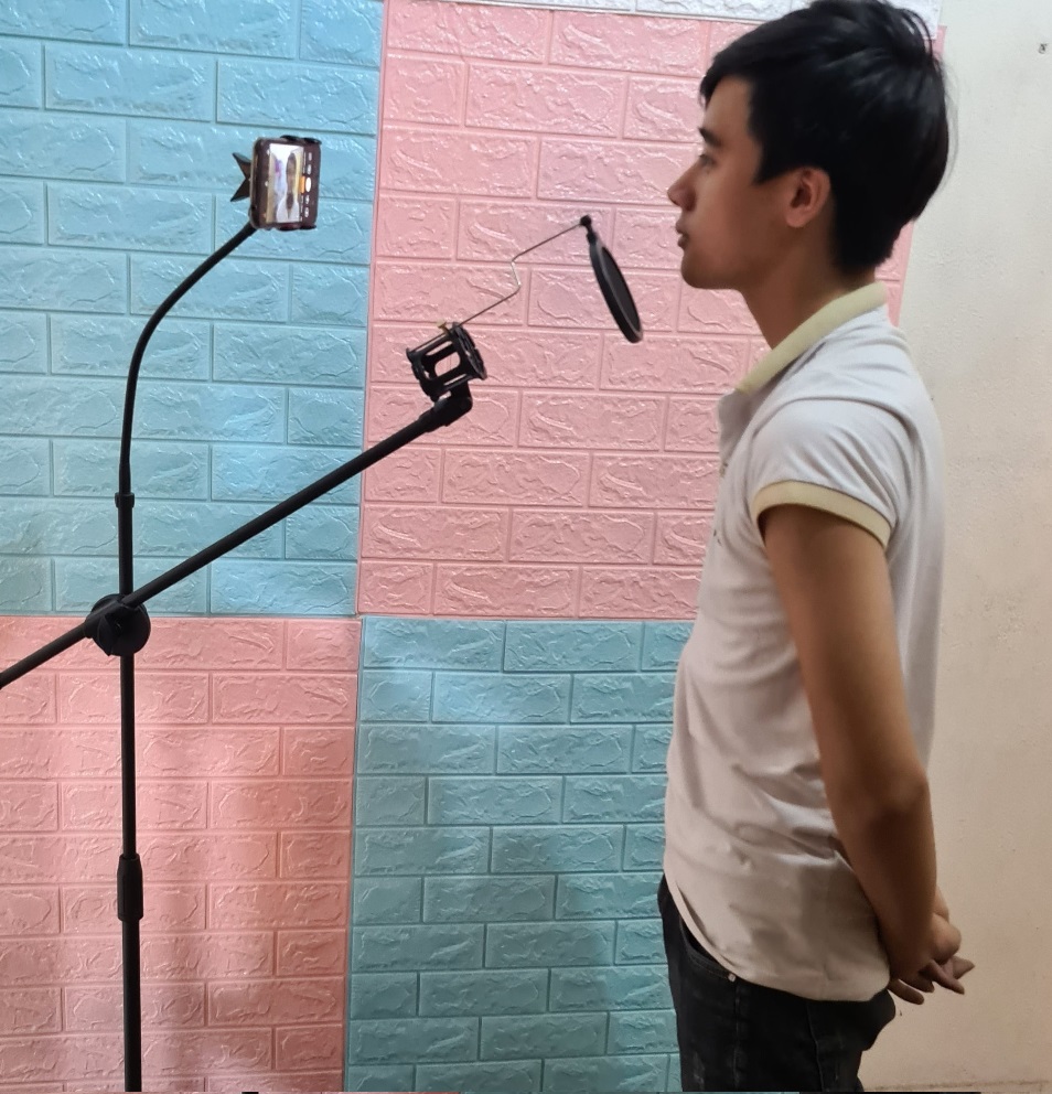 ♻ Chân Đế Micro  Boom Mic Stand Đứng Có Kẹp Điện Thoại Tăng Giảm Chiều Cao