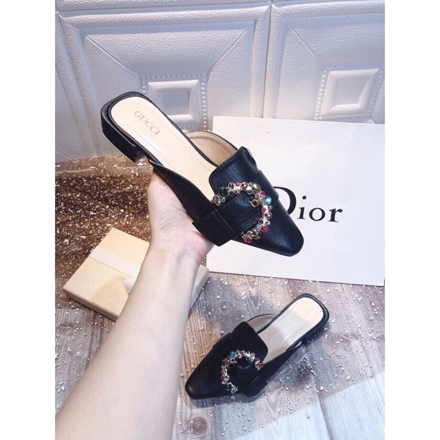 GIÀY SỤC DA MỀM ĐÍNH KHUY SẮC MÀU | BigBuy360 - bigbuy360.vn