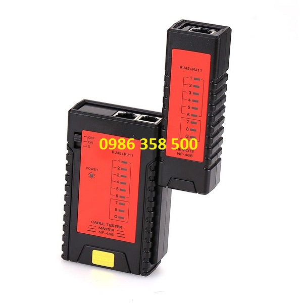 Máy test mạng NF468 test thông rj45, rj11 cao cấp, hãng Noyafa