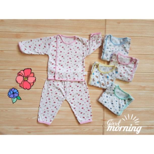 Bộ quần áo sơ sinh bình sữa 100% cotton hàng Việt Nam cho bé