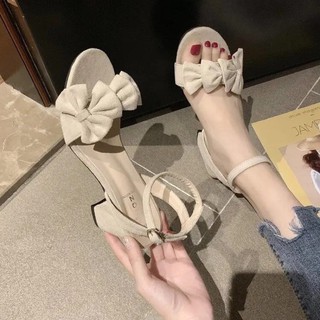 Sandal cao gót đính nơ siêu đẹp hàng Quảng Châu loại đẹp