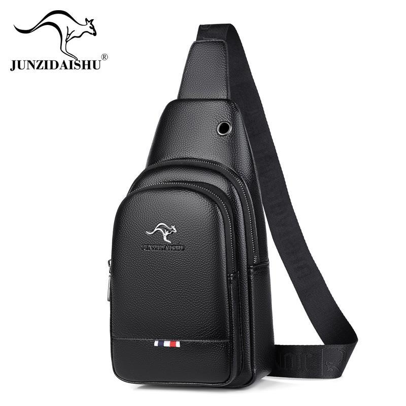 ❒▫Túi đeo chéo bằng da mềm thiết kế nhỏ gọn giản dị dành cho nam | BigBuy360 - bigbuy360.vn