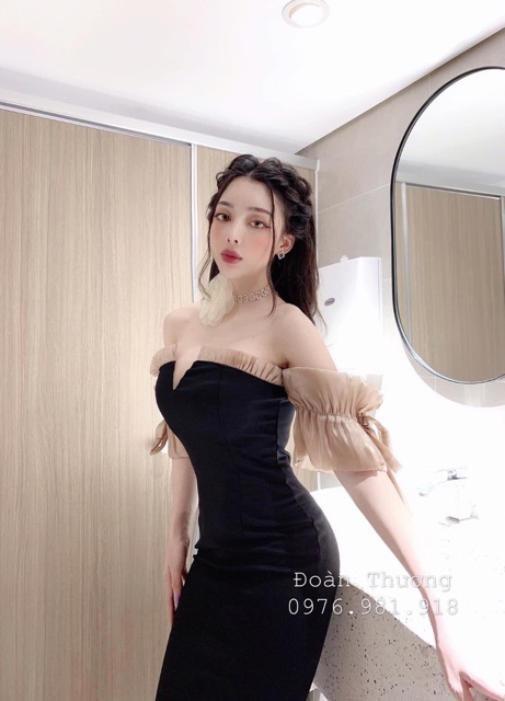 VÁY BODY TAY BÈO TRỆT