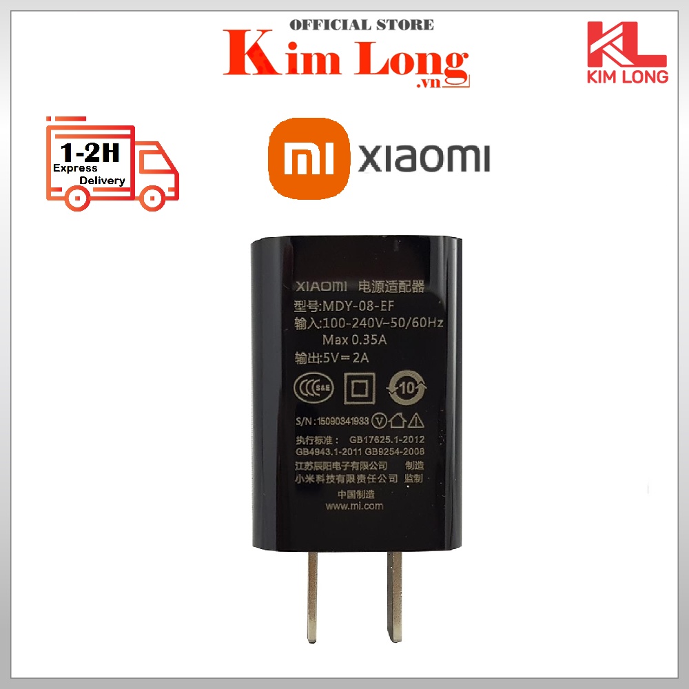 Adapter cóc củ nguồn sạc Xiaomi 5V-2A 10W