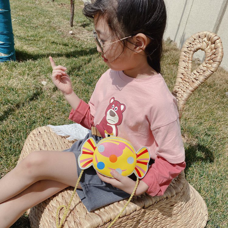 Túi đeo chéo trẻ em Kẹo Ngọt Baby cao cấp đáng yêu độc đáo xinh xắn phong cách Hàn Quốc - Túi xách mini cho bé Vừng