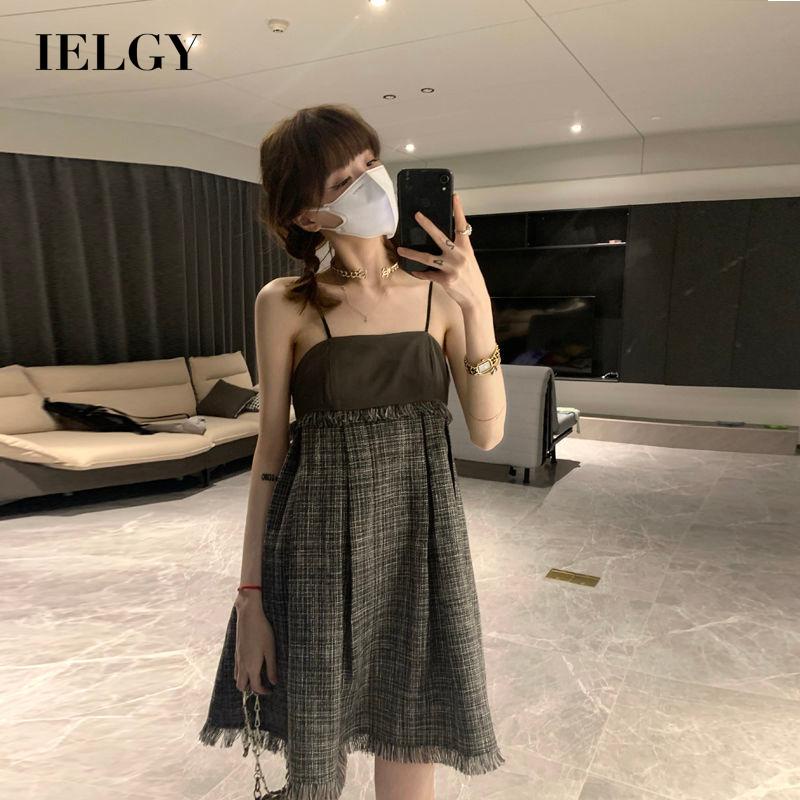 Đầm IELGY không tay phong cách Pháp cổ điển cho nữ