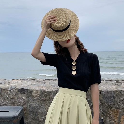 Áo Thời Trang Tay Ngắn Phong Cách Hàn Quốc Cho Nữ | BigBuy360 - bigbuy360.vn