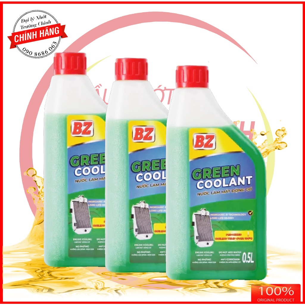 Nước mát BZ Xanh Green Coolant 500ML
