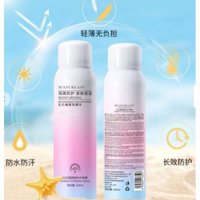 xịt chống nắng  Maycreate