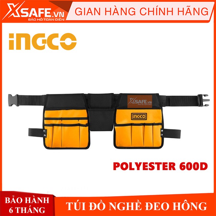 Túi đựng đồ nghề đeo hông Ingco HTBP02031 -Túi dụng cụ đa năng đeo lưng cơ khí, điện lạnh,công trình - CHÍNH HÃNG