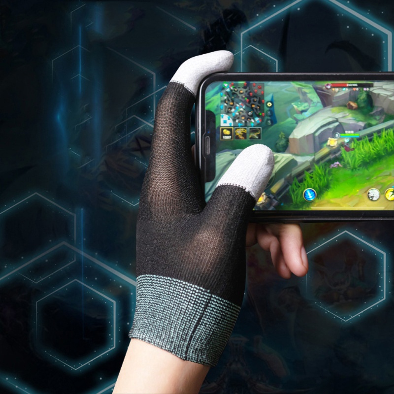 Găng Tay Hở Ngón Siêu Mỏng Chống Mồ Hôi Thoáng Khí Di Động Chơi Game