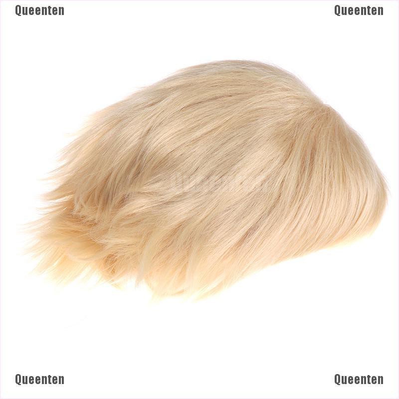 Tóc giả ngắn màu vàng hóa trang nhân vật Anime