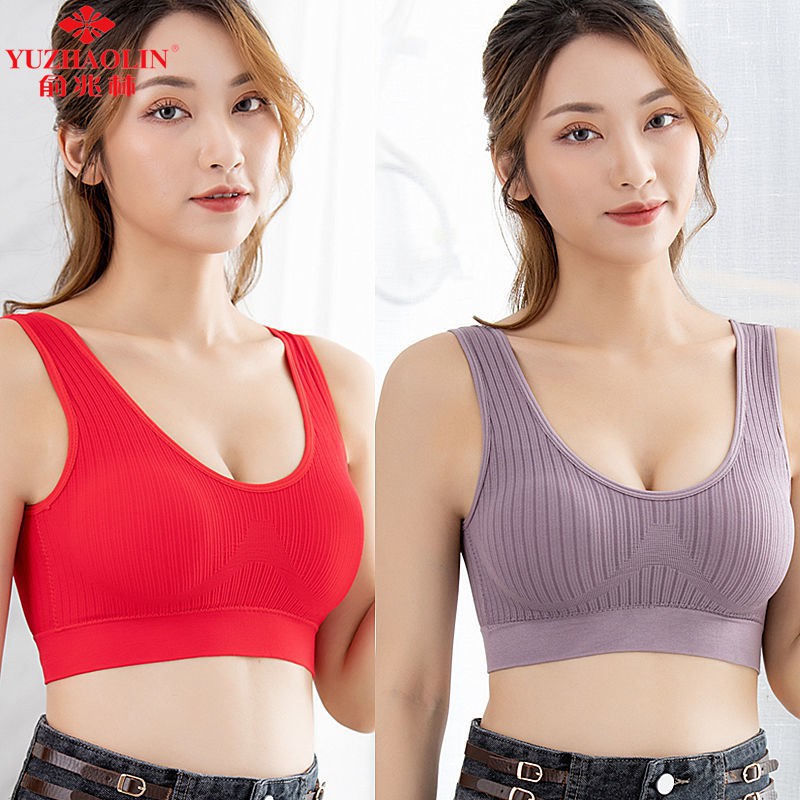 Áo Lót Thể Thao Không Đường May Chất Liệu Cotton Có Size Lớn Dành Cho Nữ