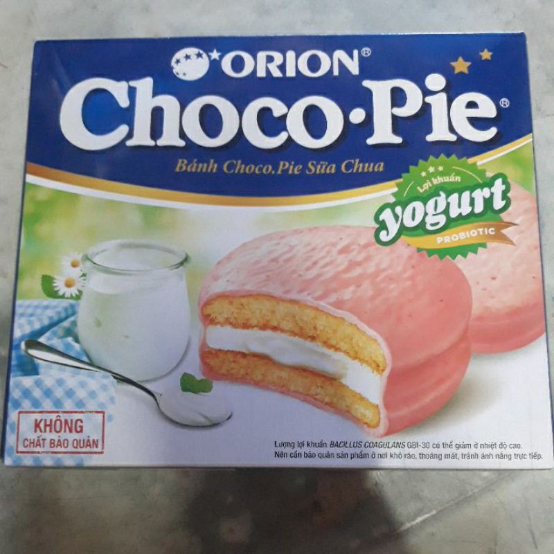 Hộp 12 cái bánh Chocopie sữa chua Orion 360g