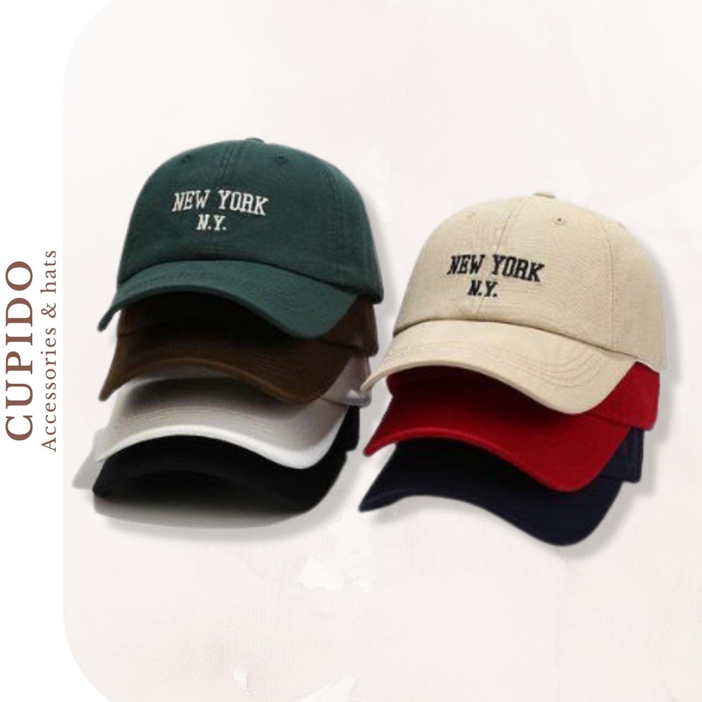 Mũ kết lưỡi trai New York hot trend Hàn Quốc chất kaki mềm cao cấp